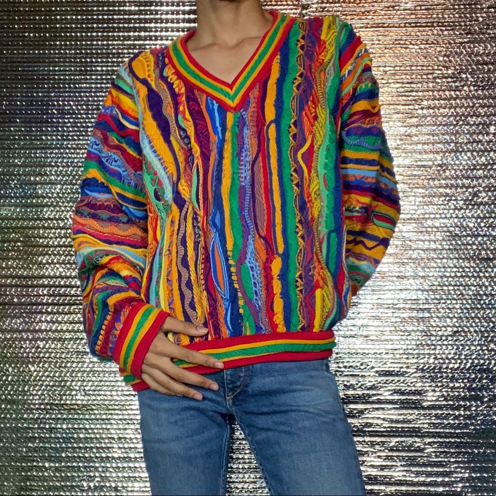 Vintage Coogi Sweater in Rainbow colorway - Picture 2 of 4